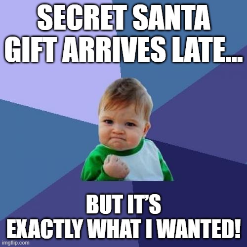 secret santa success kid meme