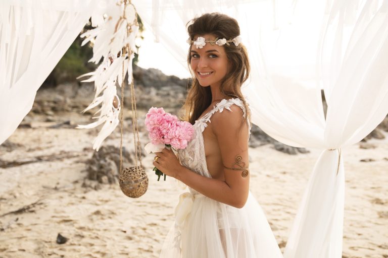 boho bride dress