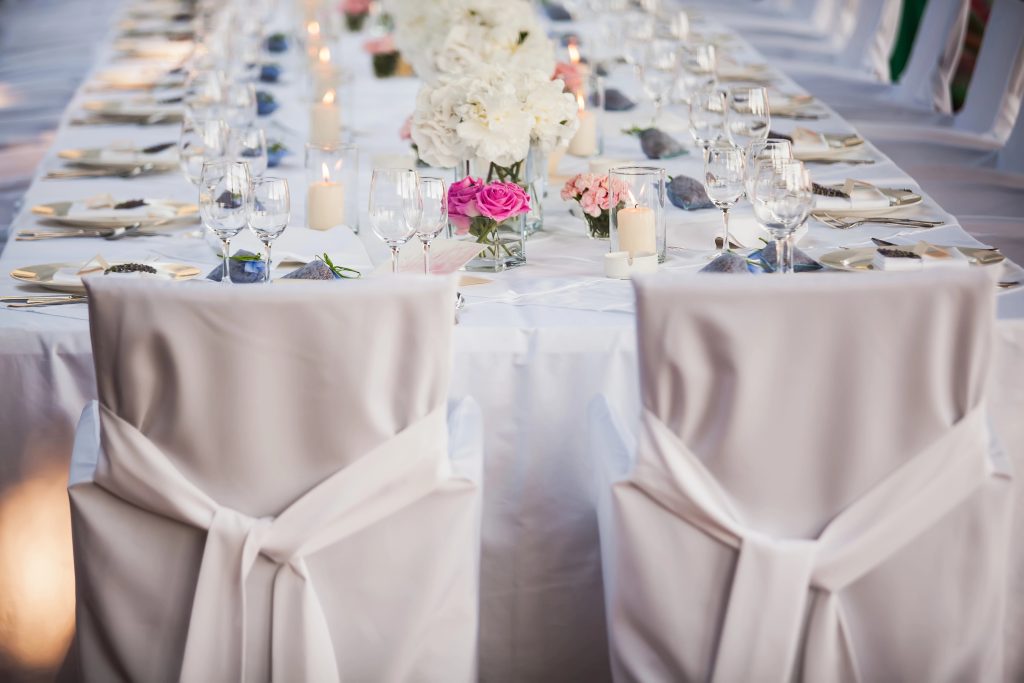 beautiful wedding reception table