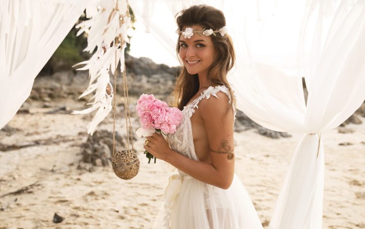 boho bride dress